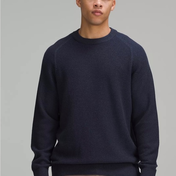 NWOT LULULEMON men’s Textured Knit Crewneck Sweater XS - Picture 5 of 6